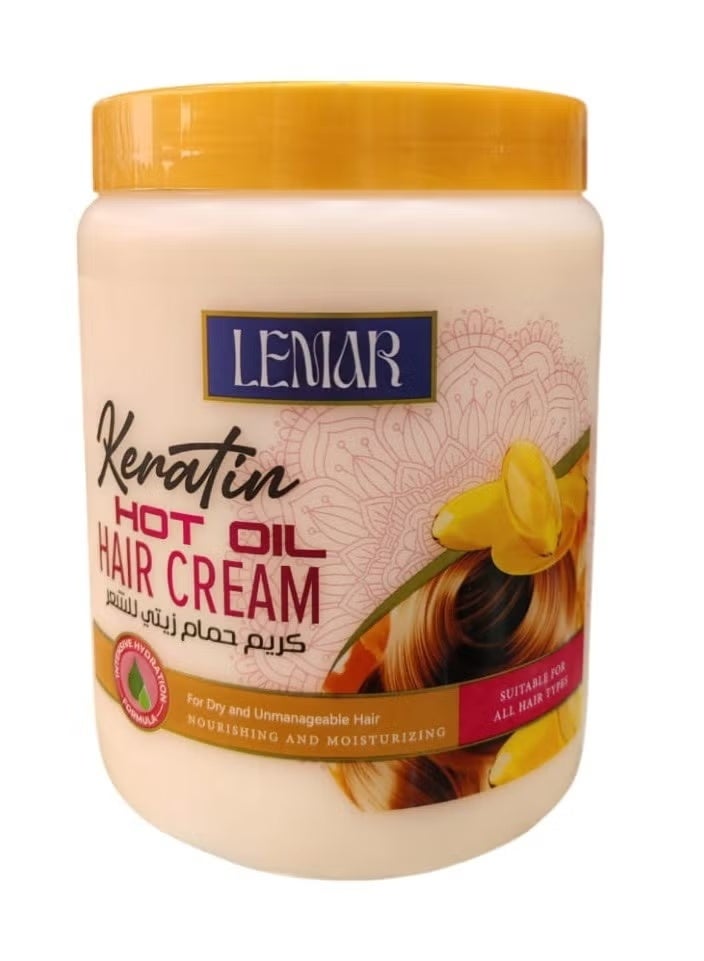 Hair oil bath cream with keratin 1000 ml